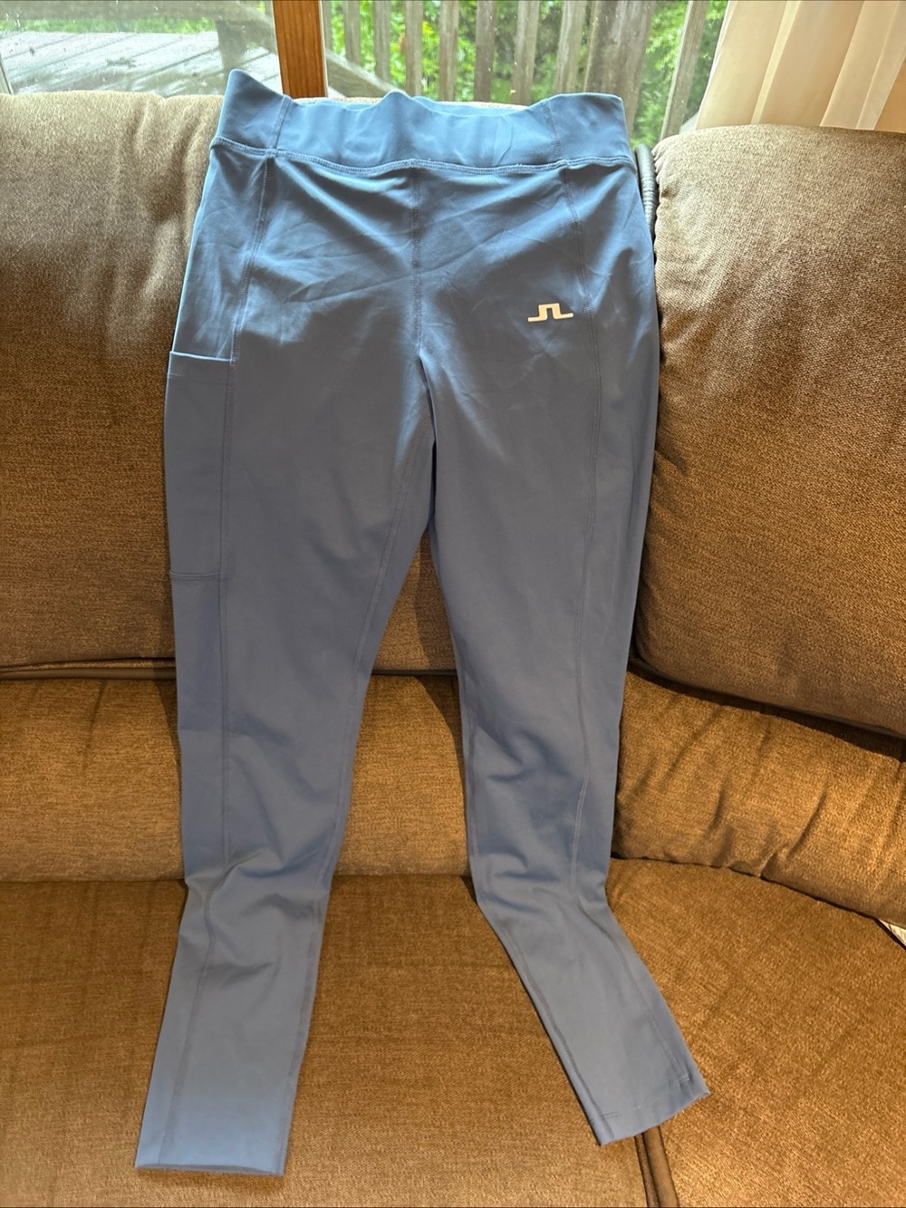 J. Lindeberg Zena Leggings Blue Horizon Pull On Pocket Womens Sm NWOT